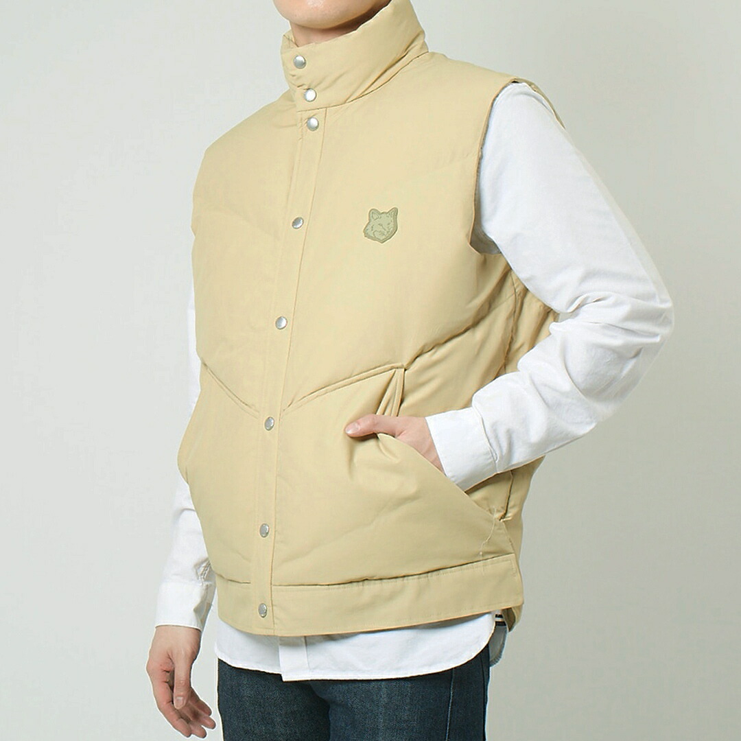 楽天市場】メゾンキツネ MAISON KITSUNE メンズ ダウンベスト スリーブ