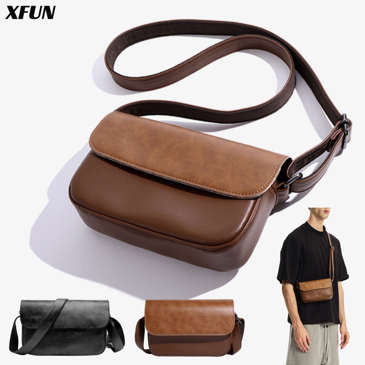 楽天市場】エントリーで全品P10倍／ ショルダーバッグ メンズ 本革調