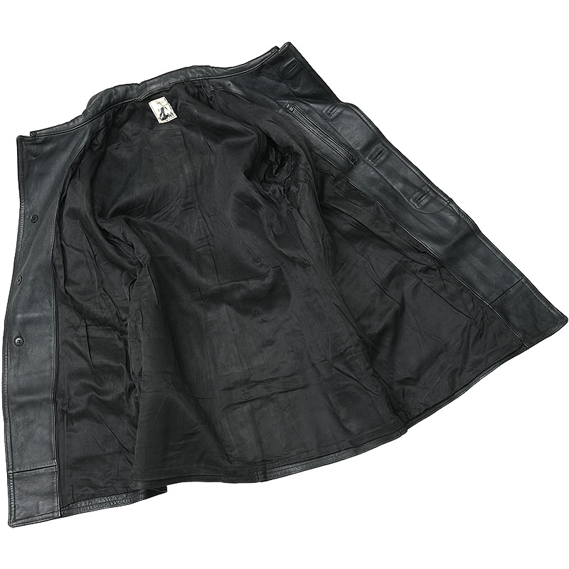 楽天市場】フランス軍 ファイヤーマン レザーコート ボタンタイプ