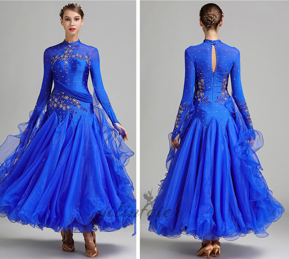 楽天市場】社交ダンスドレス 社交ダンス衣装 立ち襟 タートルネック