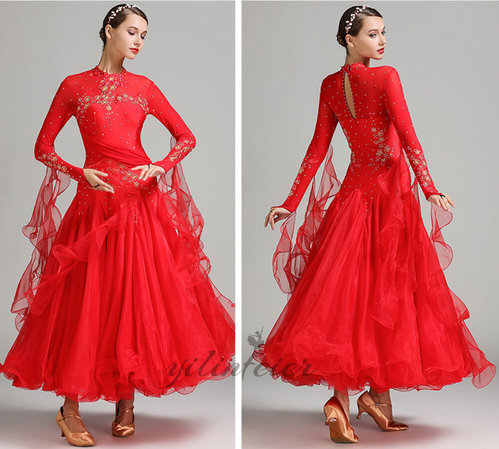 楽天市場】社交ダンスドレス 社交ダンス衣装 立ち襟 タートルネック