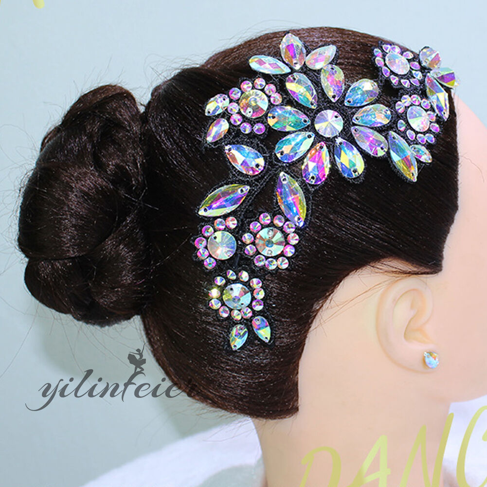 楽天市場】社交ダンス ヘアアクセサリー 髪飾り お花の形 ヘア