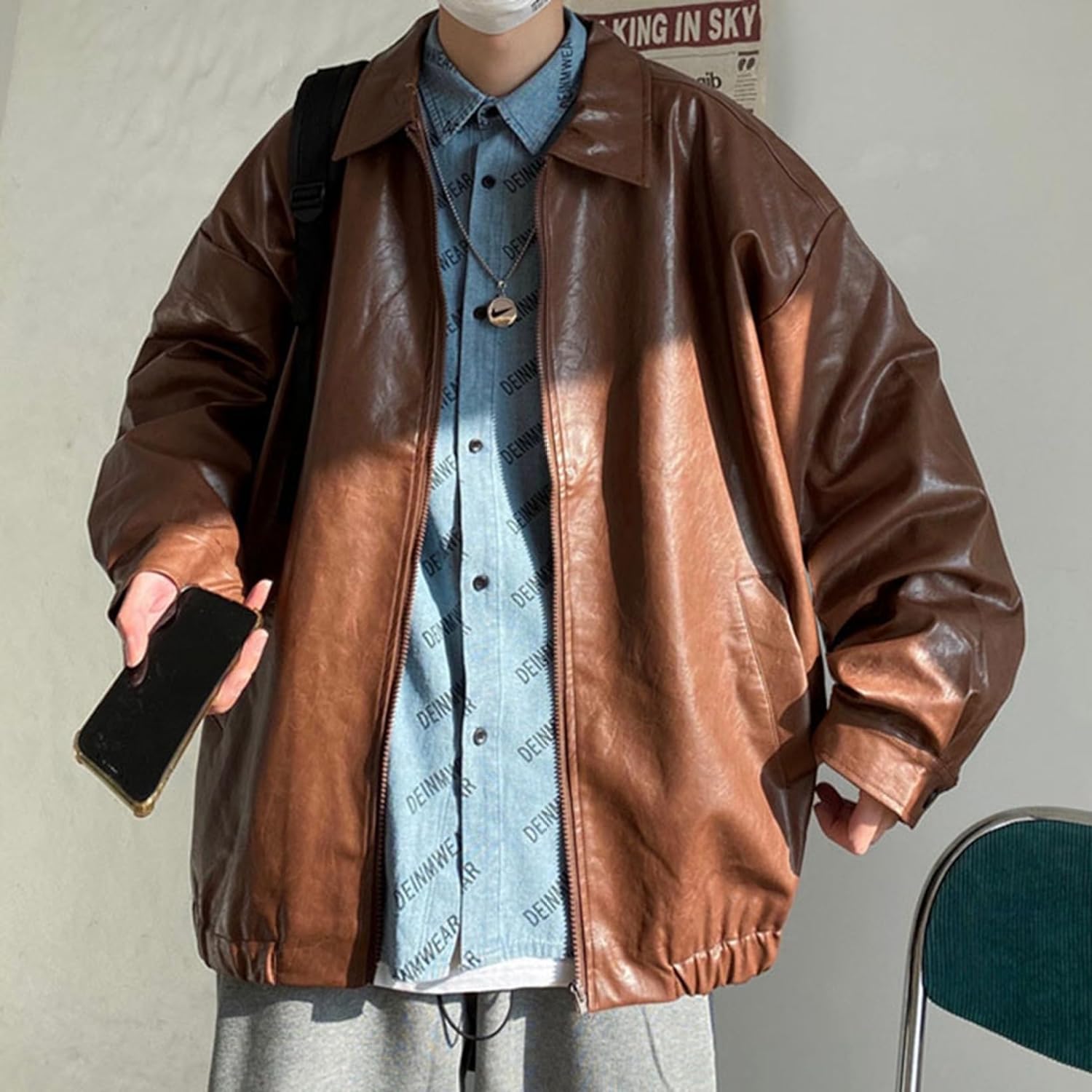 LOST CONTROL ブラウンレザージャケット サイズ2 チバユウスケ レザー