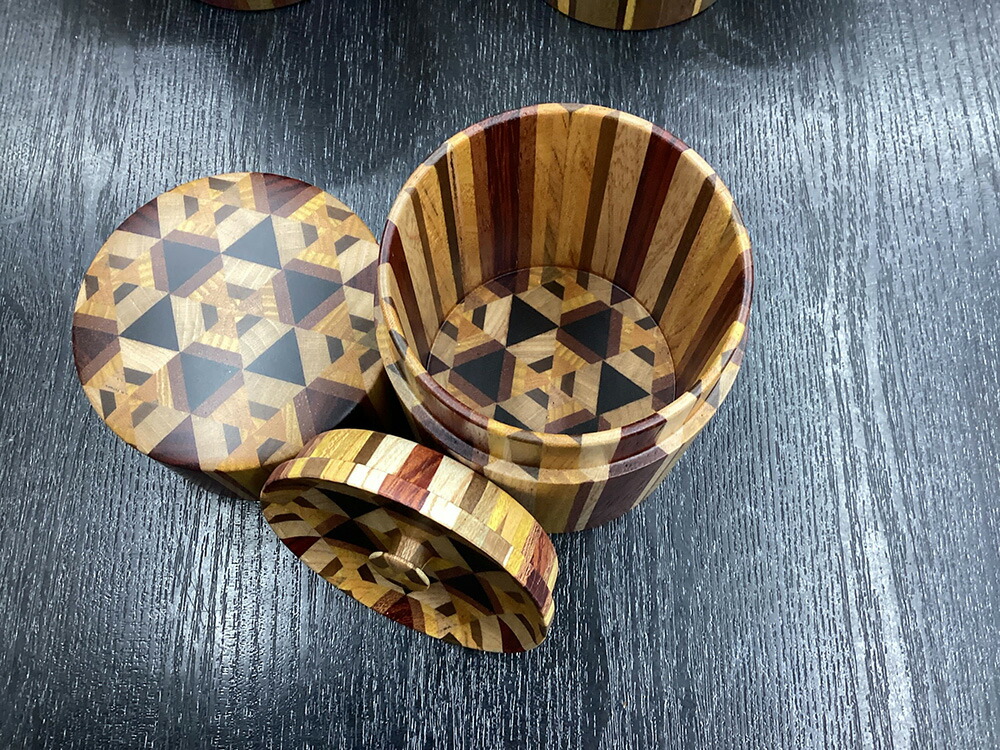 楽天市場】寄木 ムク茶筒 : 箱根寄木細工専門店箱根丸山物産