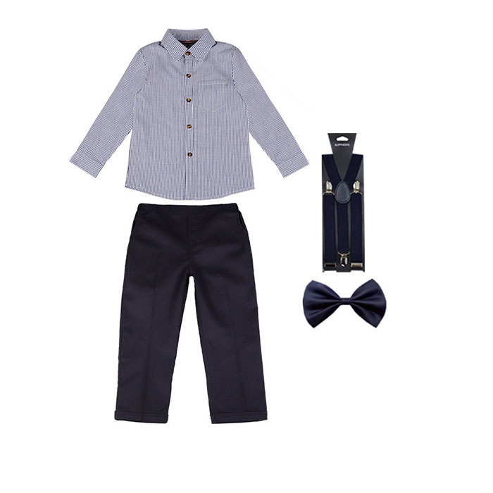楽天市場】スーツ 男の子 長袖 シャツ サスペンダー 90 100 110 120