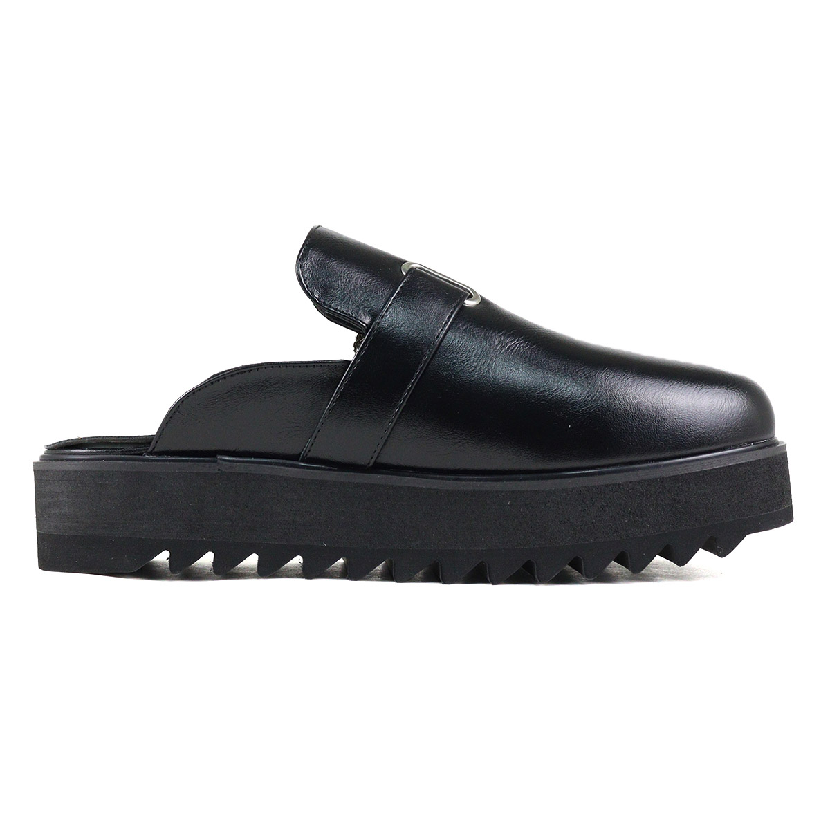 楽天市場】サンダル メンズ 厚底 サボサンダル 黒 おしゃれ レザー