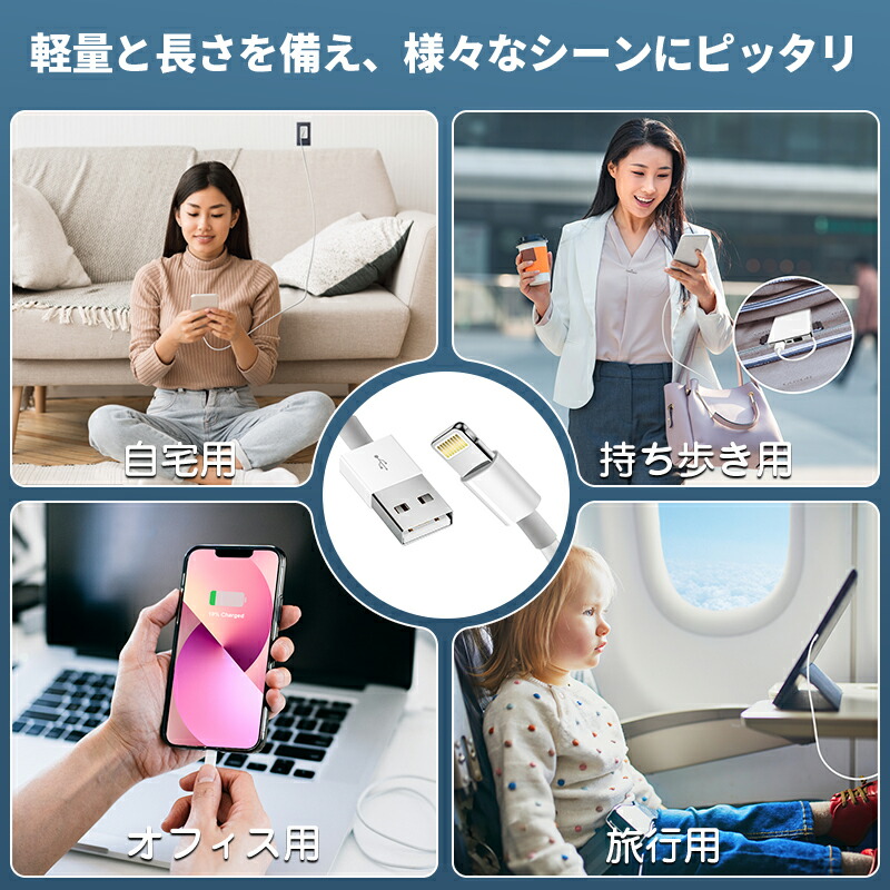 楽天市場】iphone 充電器 TypeC充電 ケーブル ライトニングケーブル