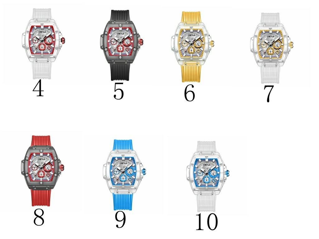 楽天市場】オマージュウォッチ クォーツ クロノグラフ スケルトン