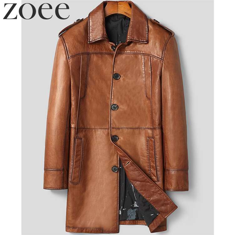 楽天市場】ラムレザーコート メンズ 秋冬 アウター 本革 ステンカラー