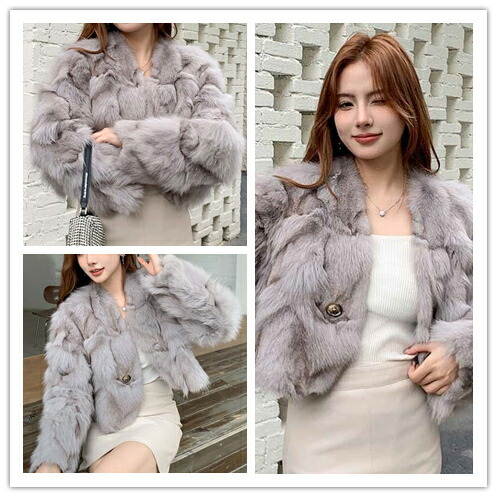 楽天市場】コート ジャケット フォックス リアルファー アウター