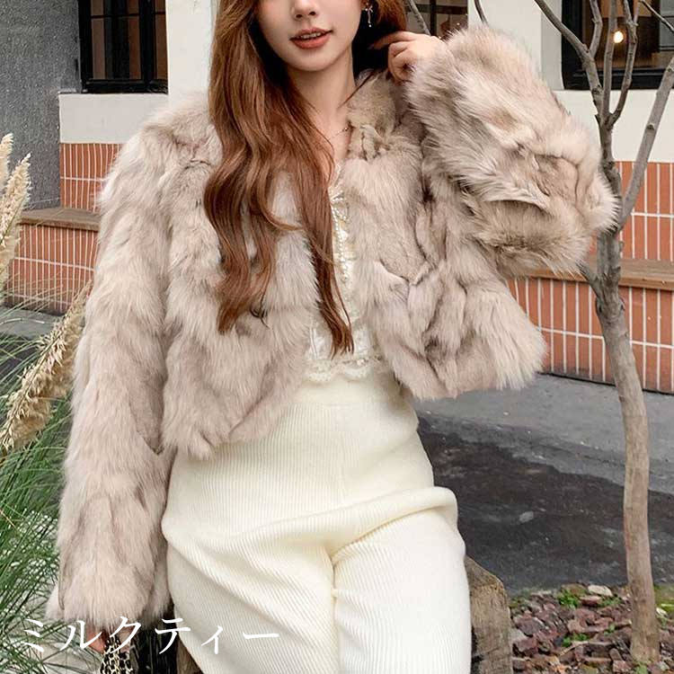 楽天市場】コート ジャケット フォックス リアルファー アウター