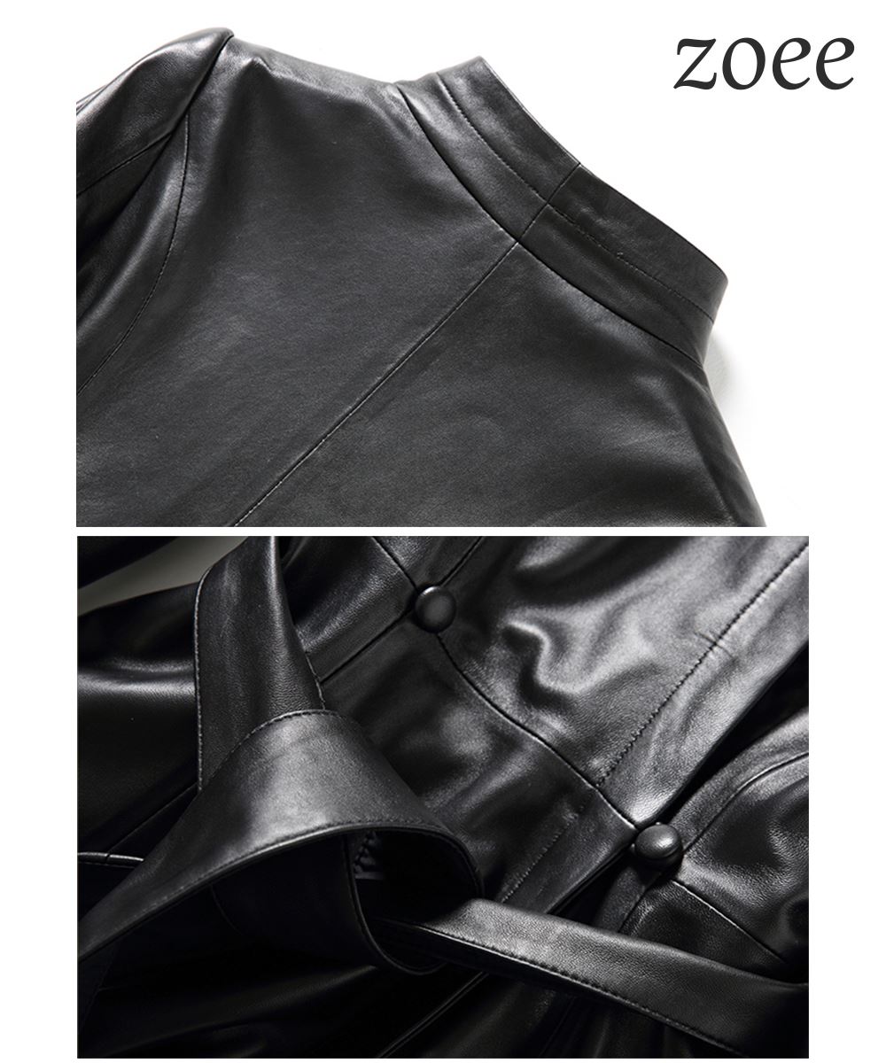 楽天市場】レザーコート レディース ロングコート 本革 ラムレザー