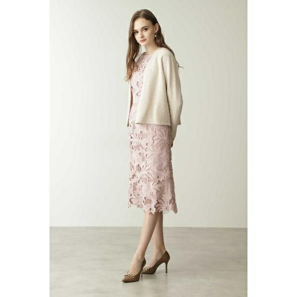 楽天市場】◇フラワーケミカルレースマーメイドワンピース ／ピンキー