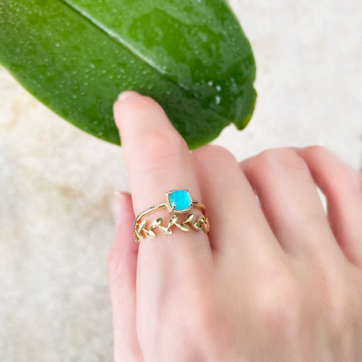 楽天市場】K10イエローゴールド リーフリング／ ヴイエー ヴァンドーム