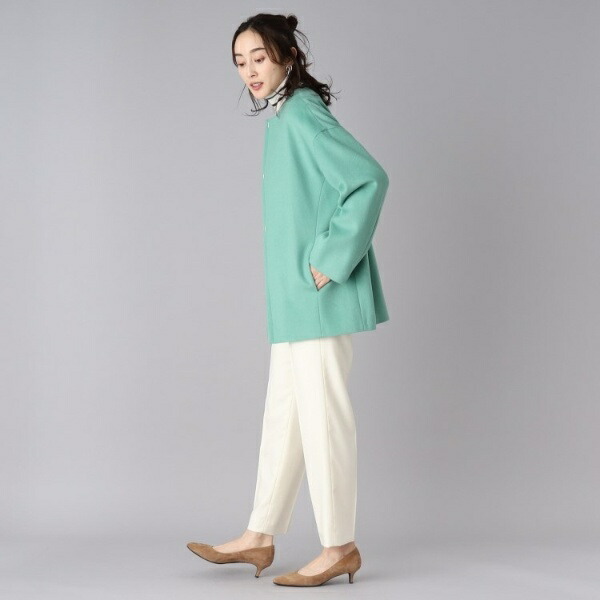 楽天市場】【STORY web掲載／軽く羽織れるミドル丈】ノーカラー