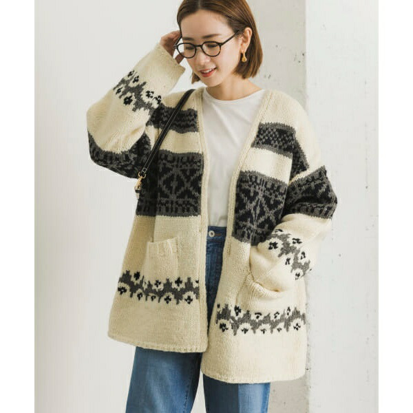 楽天市場】ハンドニットカウチンカーディガン／アーバンリサーチ