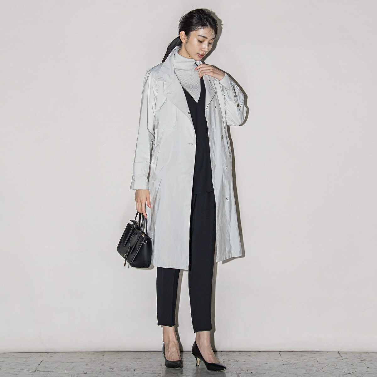 楽天市場】トレンチ風デザインリサイクルアーティローザコート≪洗濯機