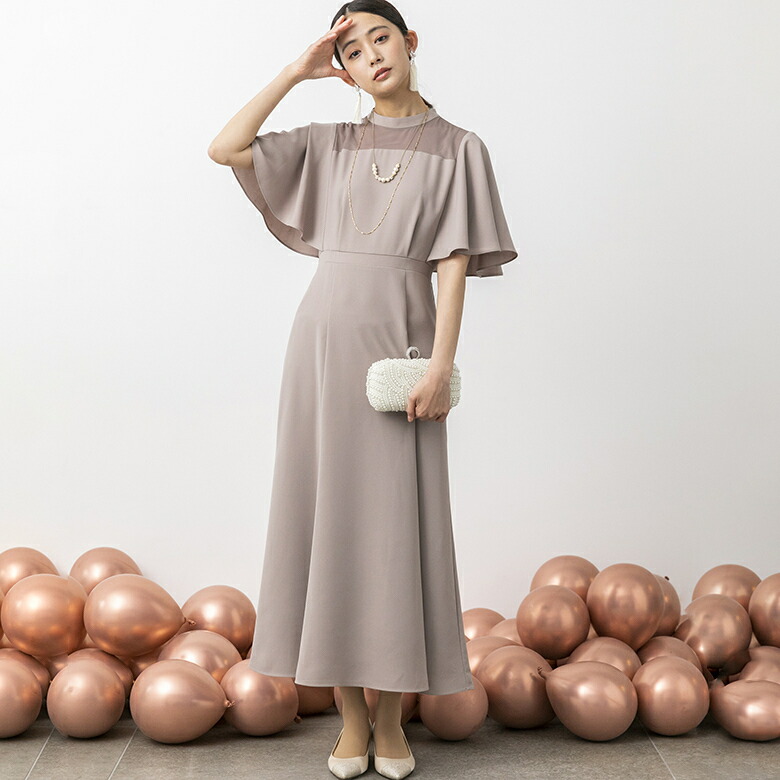 楽天市場】ケープスリーブ フレアワンピース/formformaオリジナル/結婚