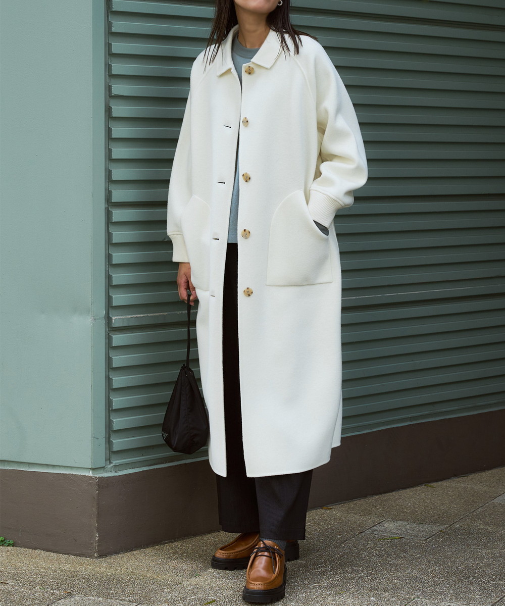 楽天市場】【Audrey and John Wad】リブ付ウールビーバーロングコート