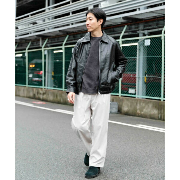 楽天市場】ラムレザー ZIP UP ジャケット／アイテムズ アーバン