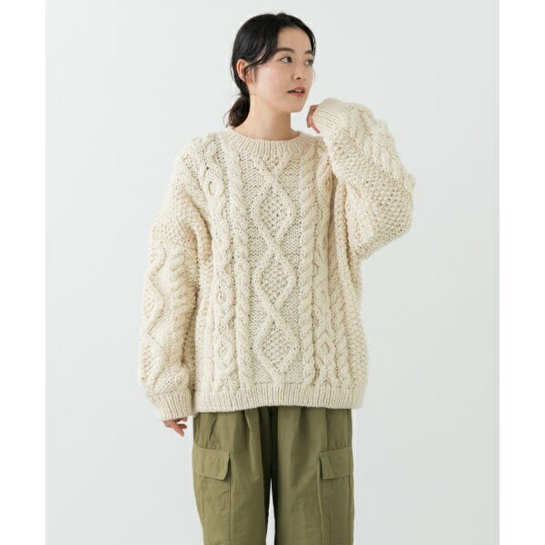 楽天市場】ペルーアランクルーネックニット／かぐれ（kagure） : 丸井