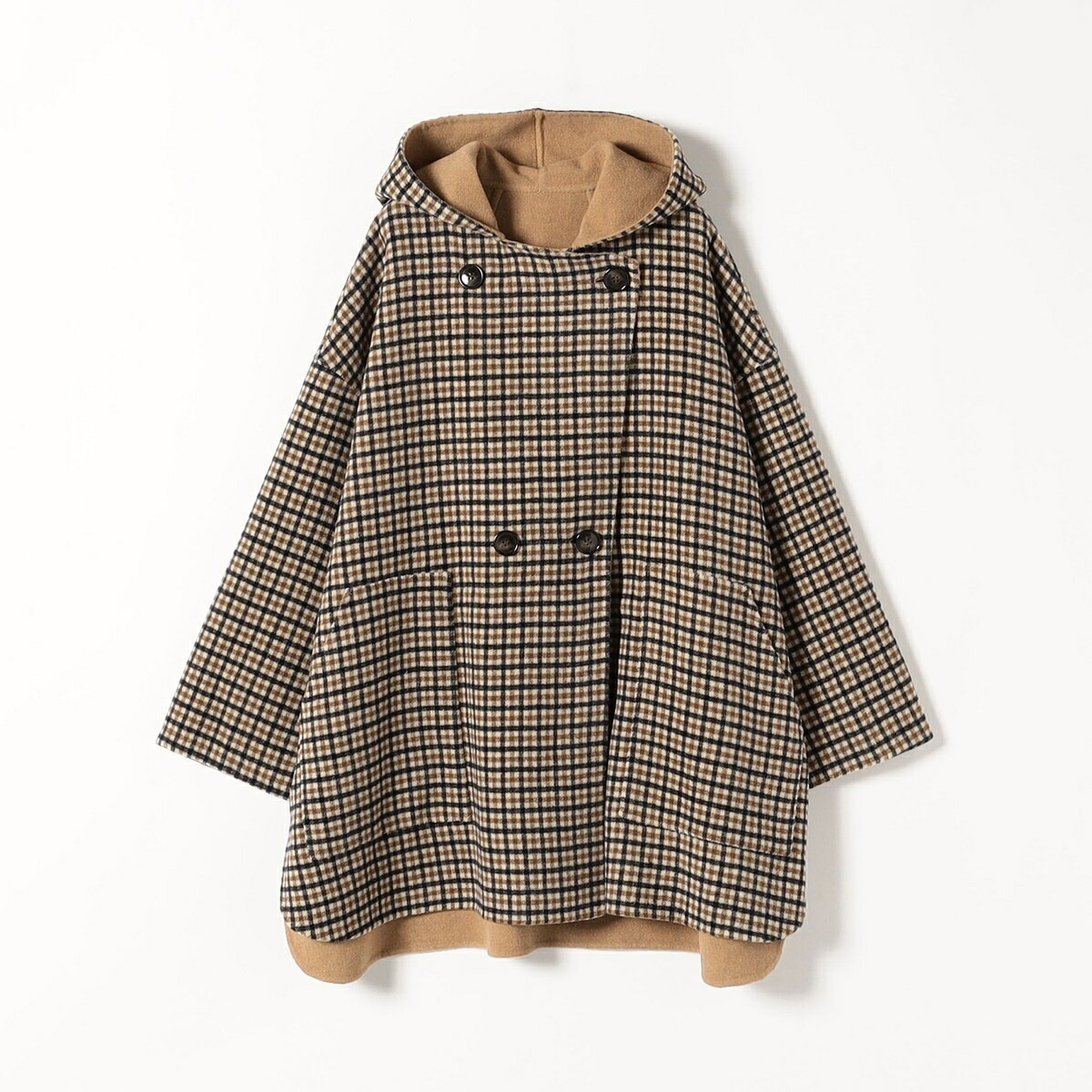 楽天市場】SHIPS any: リバー フーディー ポンチョ ハーフ コート