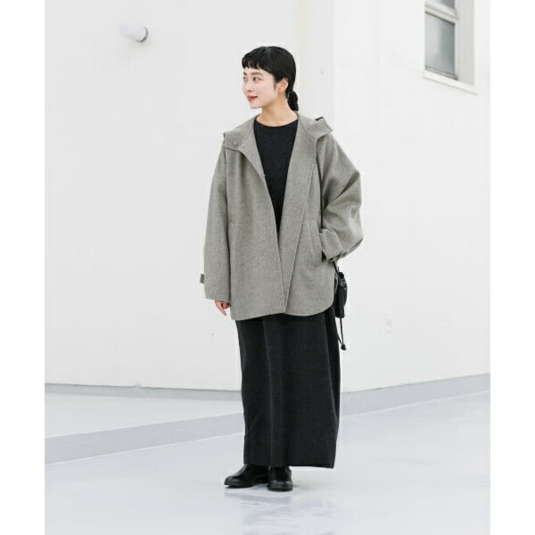 楽天市場】ウールフードショートコート／かぐれ（kagure） : 丸井