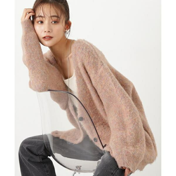 楽天市場】モヘヤ混シャギーニットカーディガン《S Size Line》／エヌ