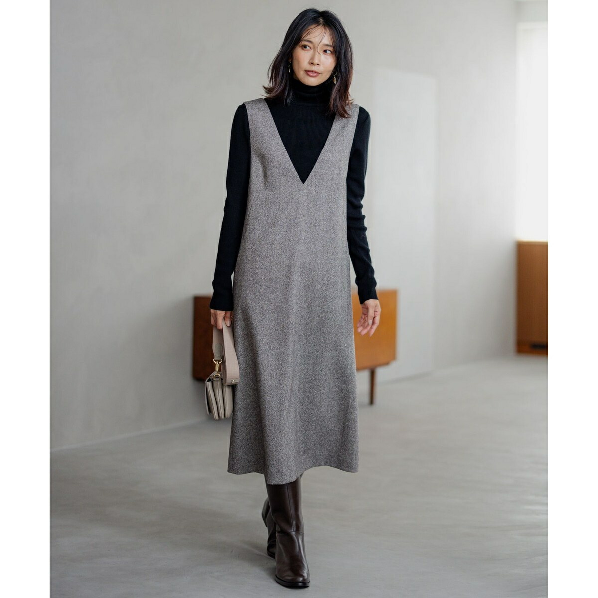 楽天市場】シルクネップツイード ジャンパースカート／23区（23KU