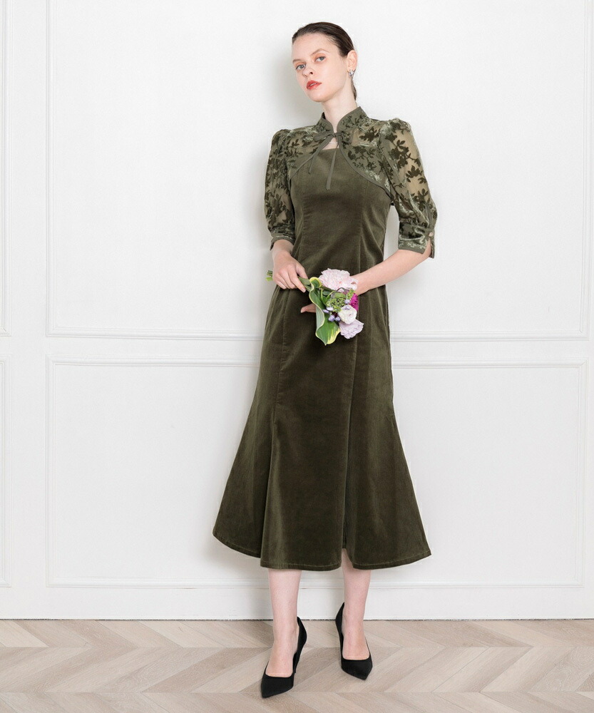 楽天市場】【LEJA】花柄ボレロマーメイドワンピースセットアップ