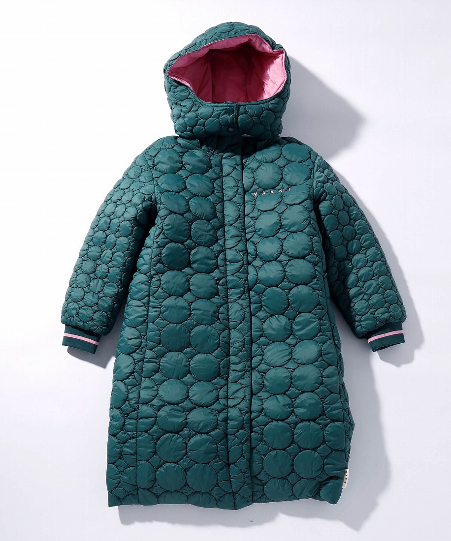 楽天市場】MARNI Kids ＆ Junior キルティングロングダウンジャケット