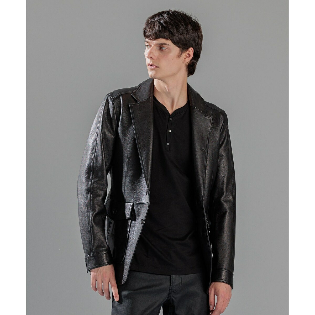 楽天市場】ライトゴートシュリンクレザー ジャケット／ジョゼフ オム