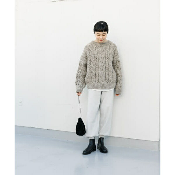 楽天市場】ペルーアランクルーネックニット／かぐれ（kagure） : 丸井