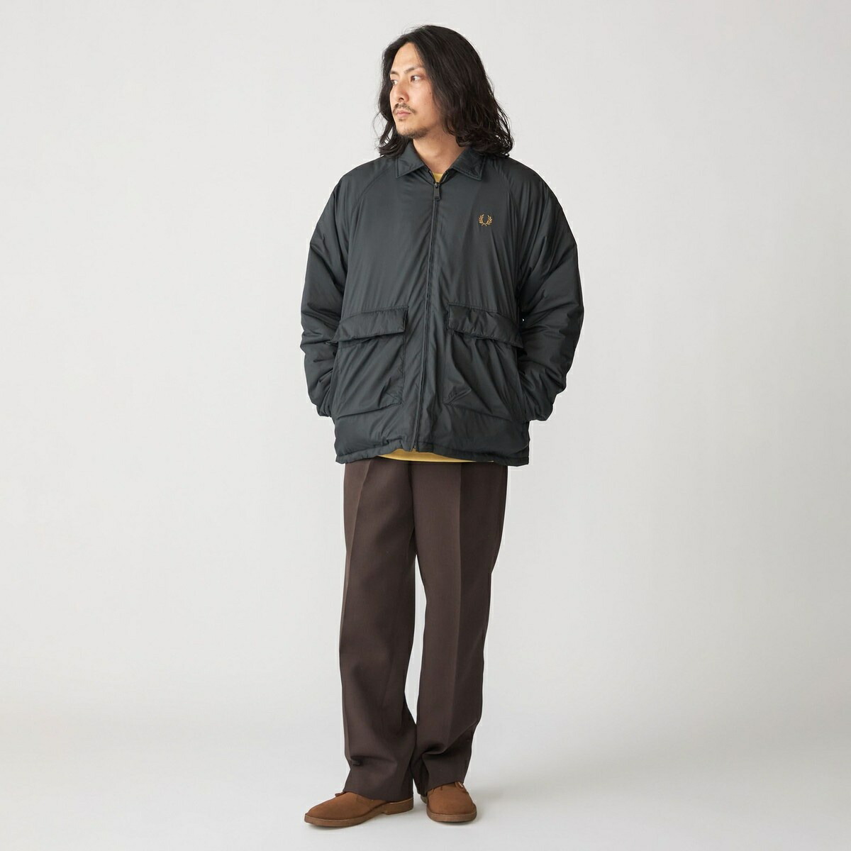 楽天市場】【SHIPS別注】FRED PERRY: 中綿 ジップ シャツブルゾン 24FW