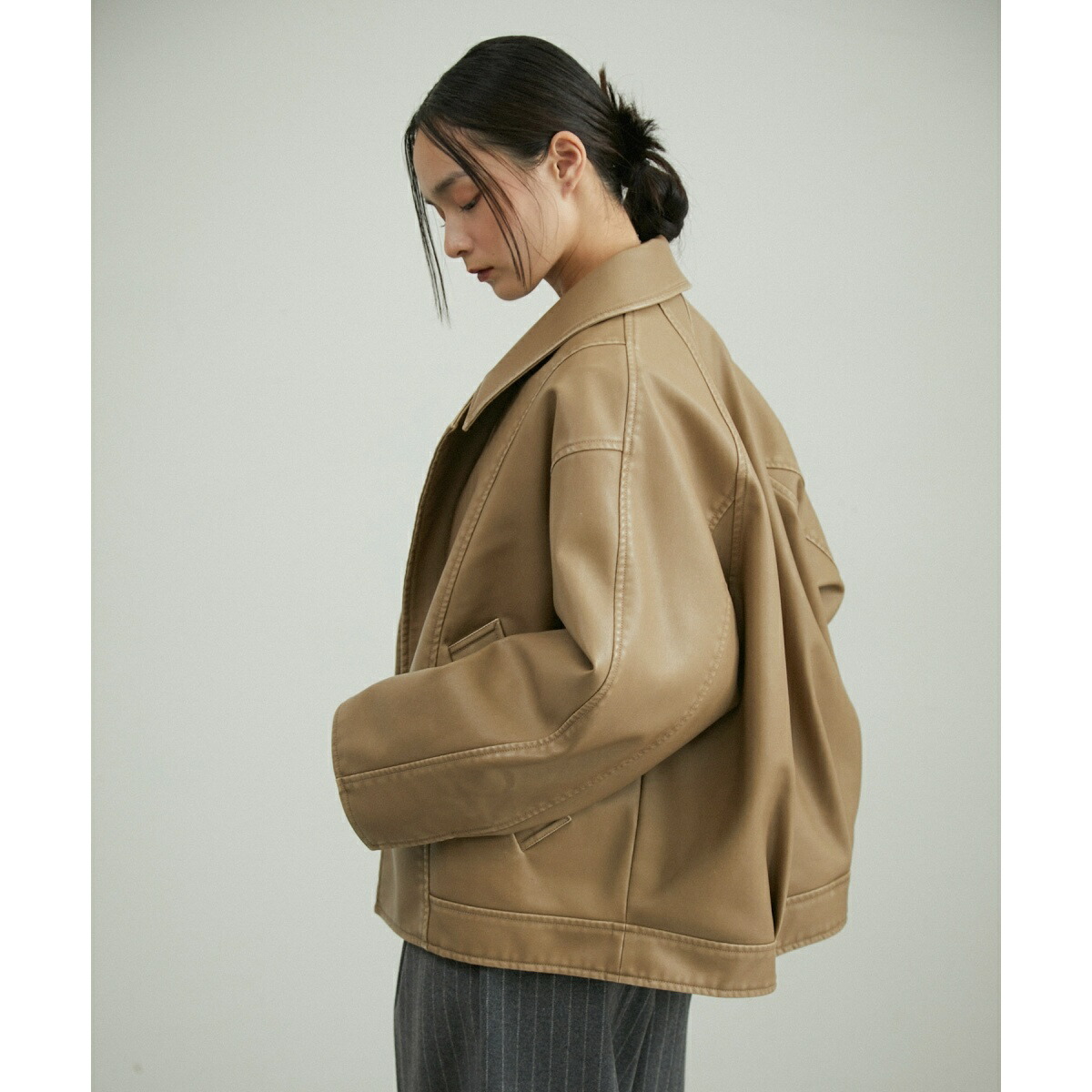 楽天市場】シンセティックレザージャケット／アダムエロペ（ADAM ET