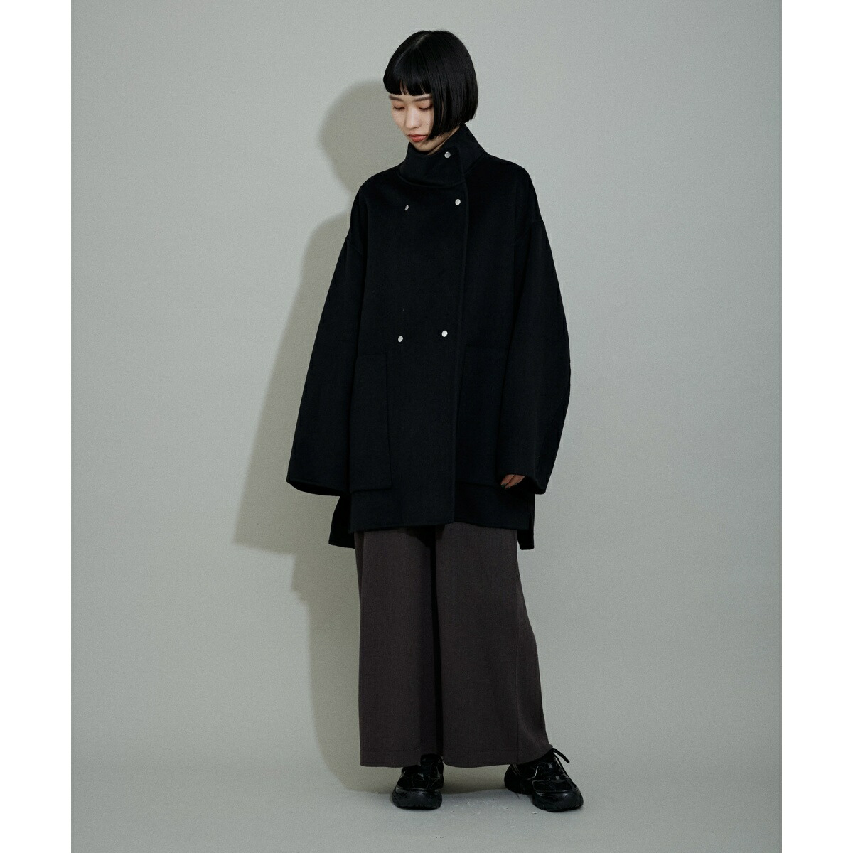 楽天市場】【WEB限定・サステナブル】スタンドカラーハーフリバー