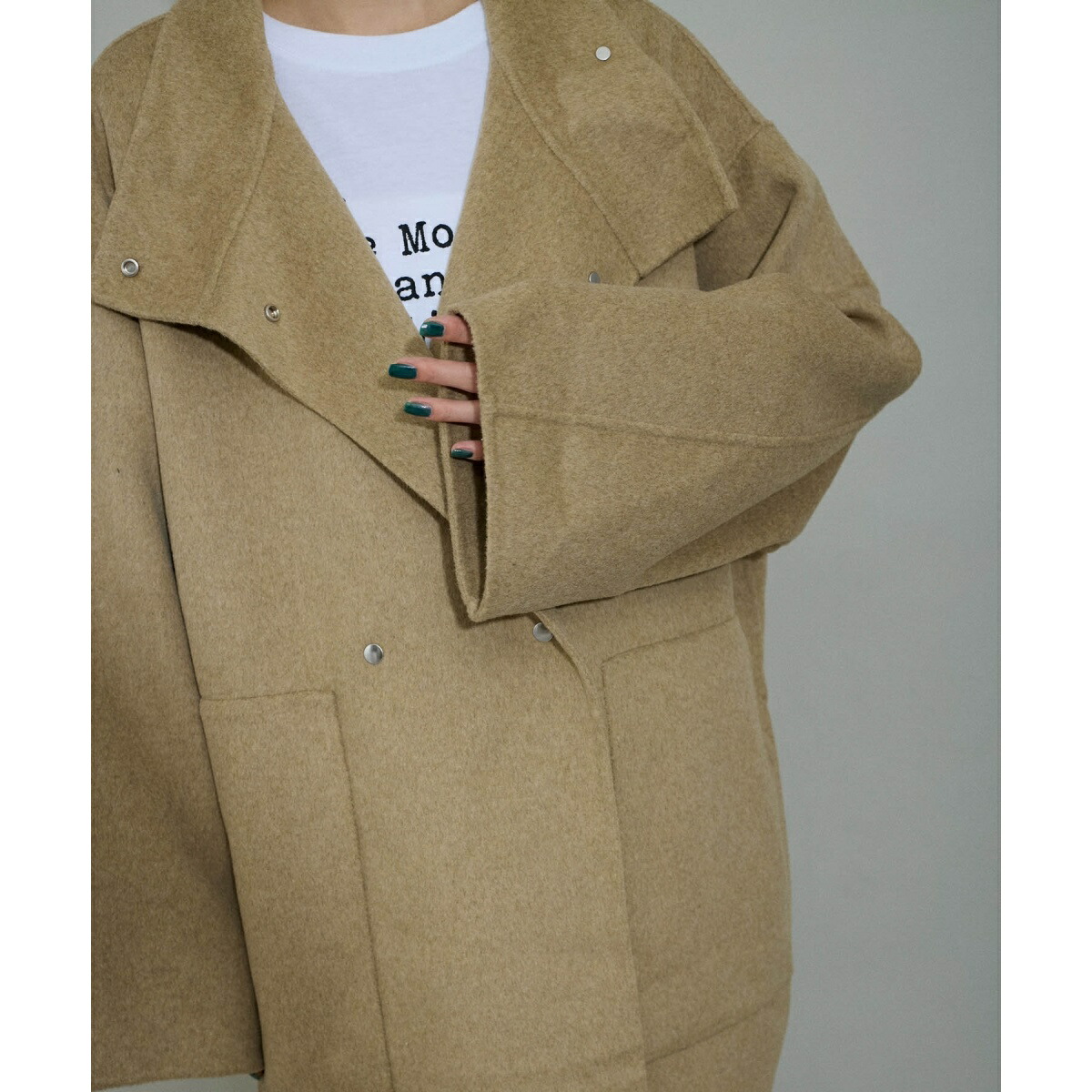 楽天市場】【WEB限定・サステナブル】スタンドカラーハーフリバー