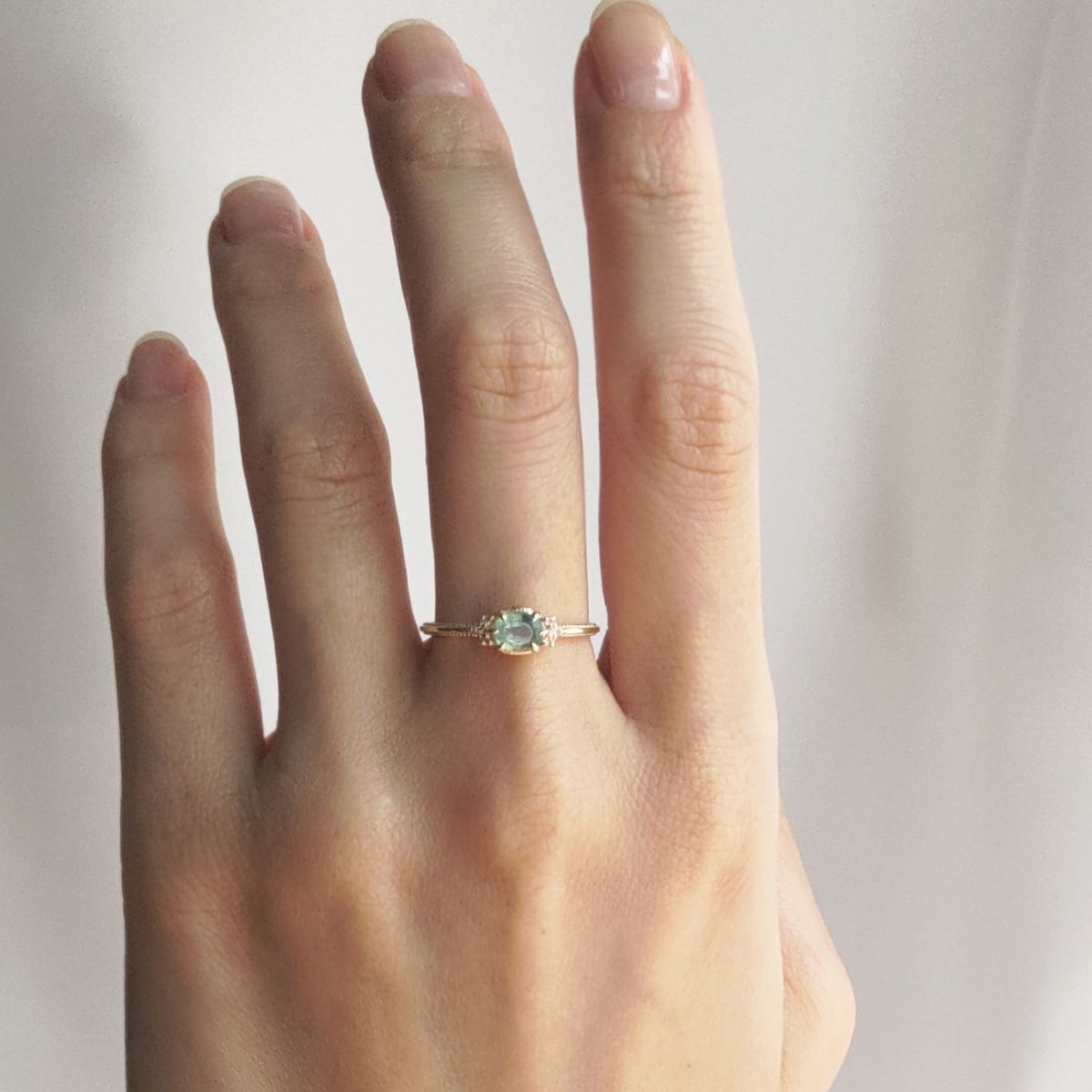 楽天市場】elle meme ミントカイヤナイトxトパーズ リング／ノワール