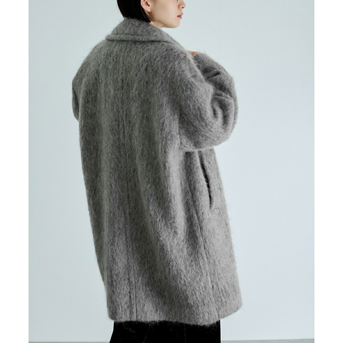 楽天市場】ウェーブシャギーミドルコート／アダムエロペ（ADAM ET ROPE