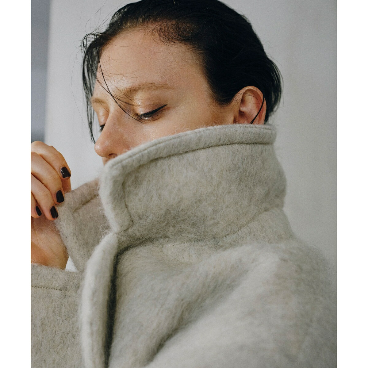 楽天市場】ウェーブシャギーミドルコート／アダムエロペ（ADAM ET ROPE