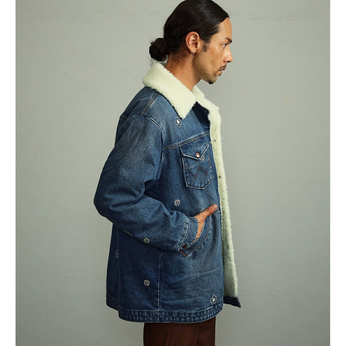 楽天市場】【ユニセックス】【秋冬】 デニム ボアランチコート