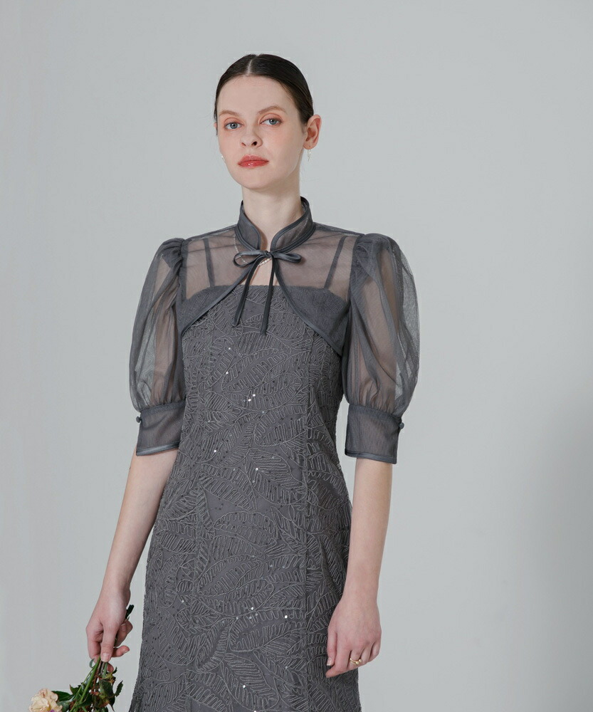 楽天市場】スパンコールボタニカルマーメイドケープボレロ付き