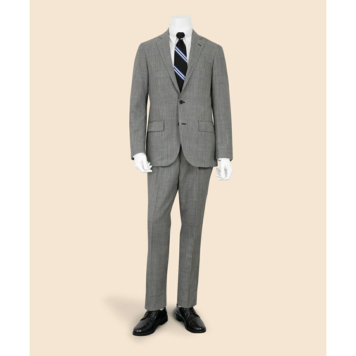 楽天市場】◇JAPAN TRAD.◇ ウール グレンプラッド 2釦スーツ Made by