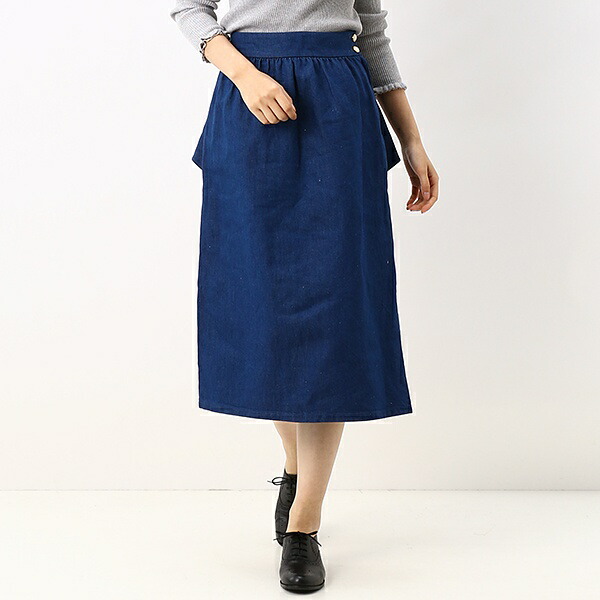 楽天市場】デニムバッスルスカート／フランシュリッペ（franche lippee