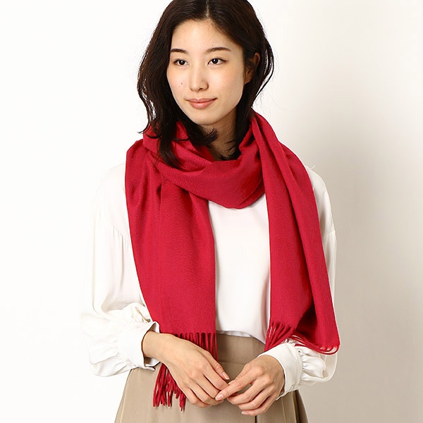 楽天市場】（手洗いOK・軽い・12配色】カシミヤ100％エアリー波付無地