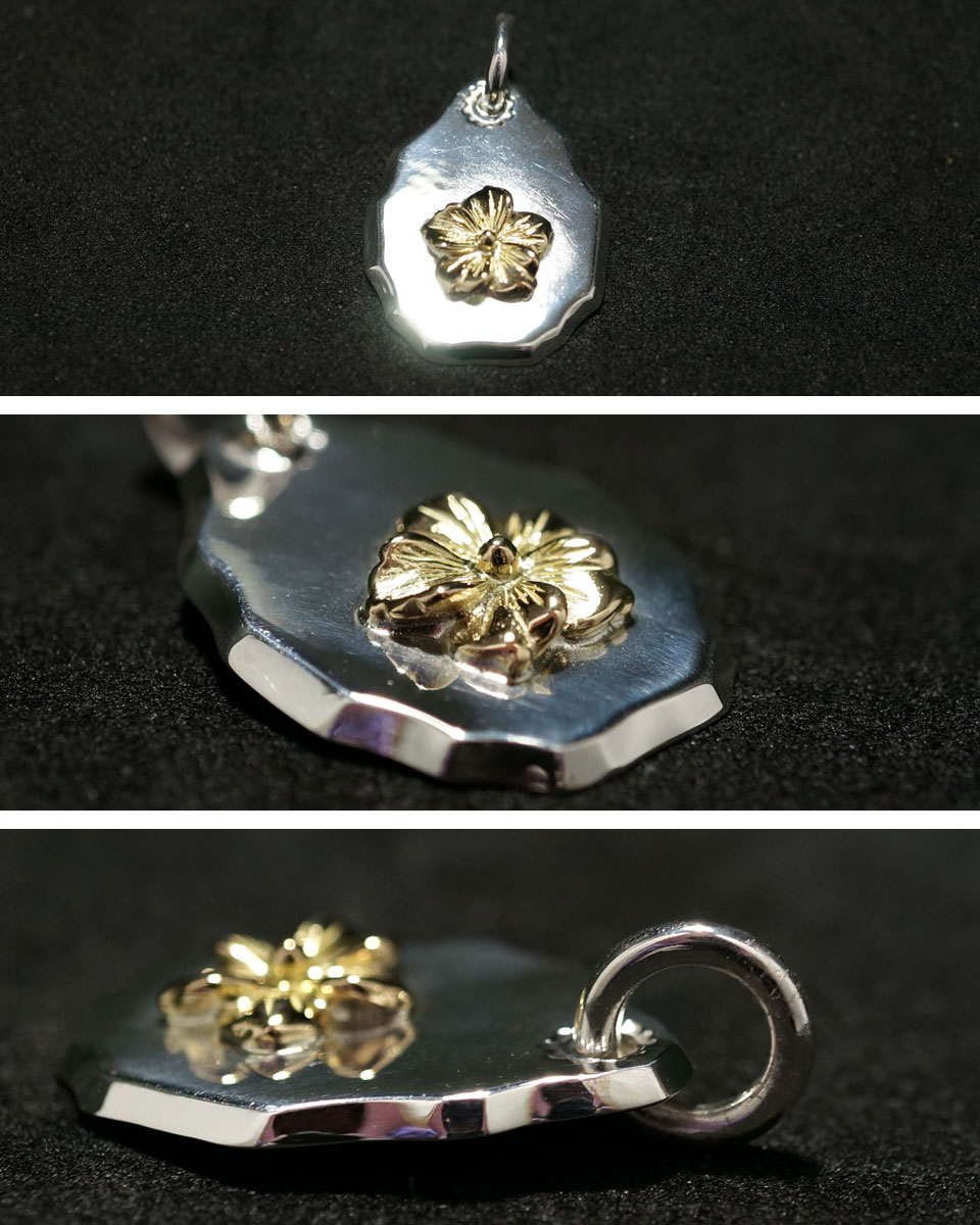 楽天市場】ポイント2倍!!ファーストアローズ K18フラワー付 平打メタル