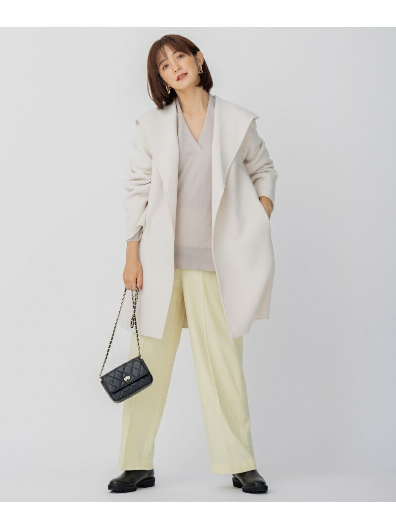 楽天市場】【SALE／50%OFF】ウールリバー フード付き ミドル丈コート