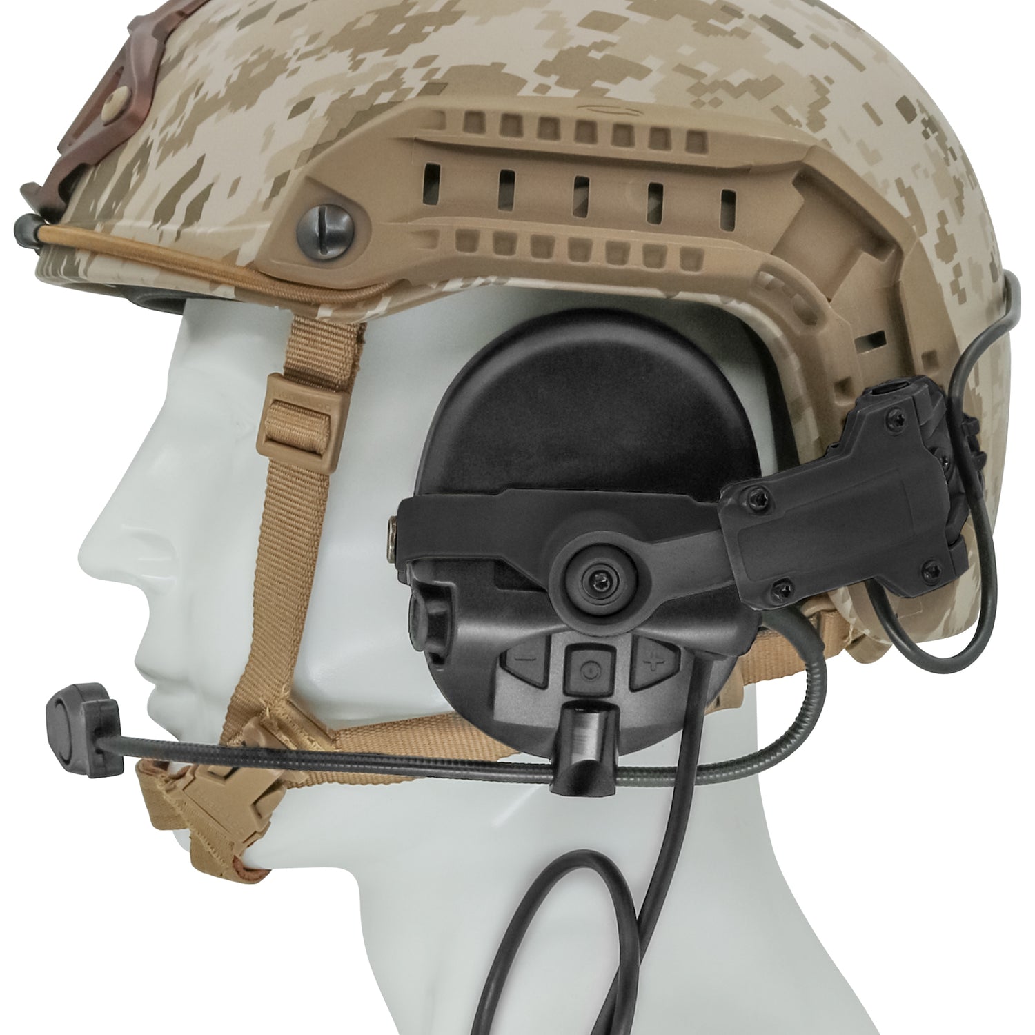 TAC-SKY Sordin Tactical Headset Silicone Earmuffs Fast Helmet ARC