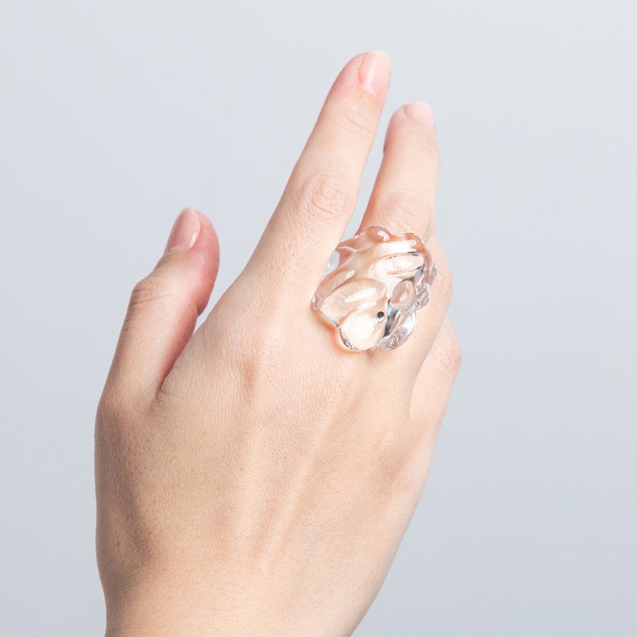ガラス専門店｜harunasugie｜SHIBOU ring_B 13号 glass ring – TSUCHI