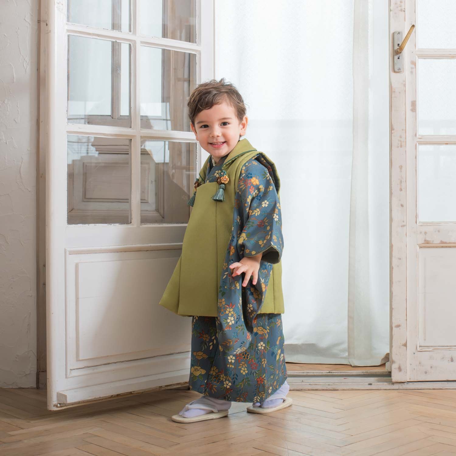 七五三 3歳 男の子 レンタル着物｜AB305 – tsukihana-つきはな-